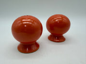 3”  Fiestaware Radioactive Red /orange Salt & Pepper Shakers 1936-1944