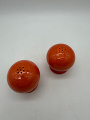 3”  Fiestaware Radioactive Red /orange Salt & Pepper Shakers 1936-1944