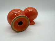 3”  Fiestaware Radioactive Red /orange Salt & Pepper Shakers 1936-1944