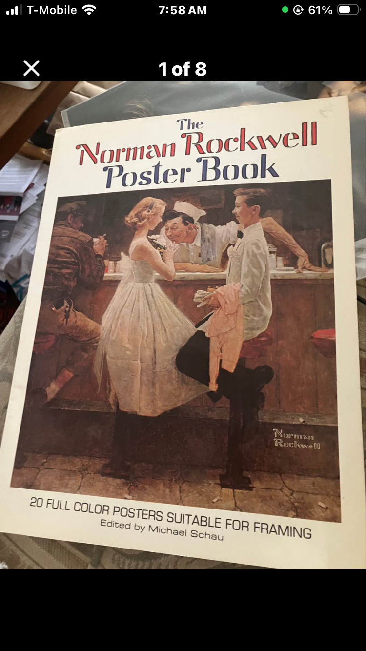 Vintage Norman Rockwell Poster Book