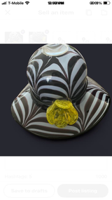 Vintage Murano Hat Glass Vase