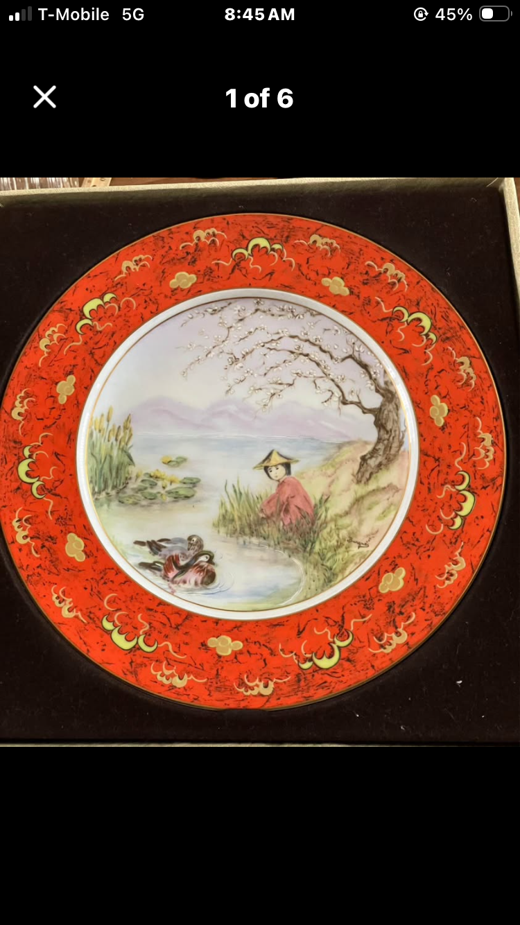 1978 Anna-Perenna “Chun Li at the Pond” Collector Plate – With Certificate