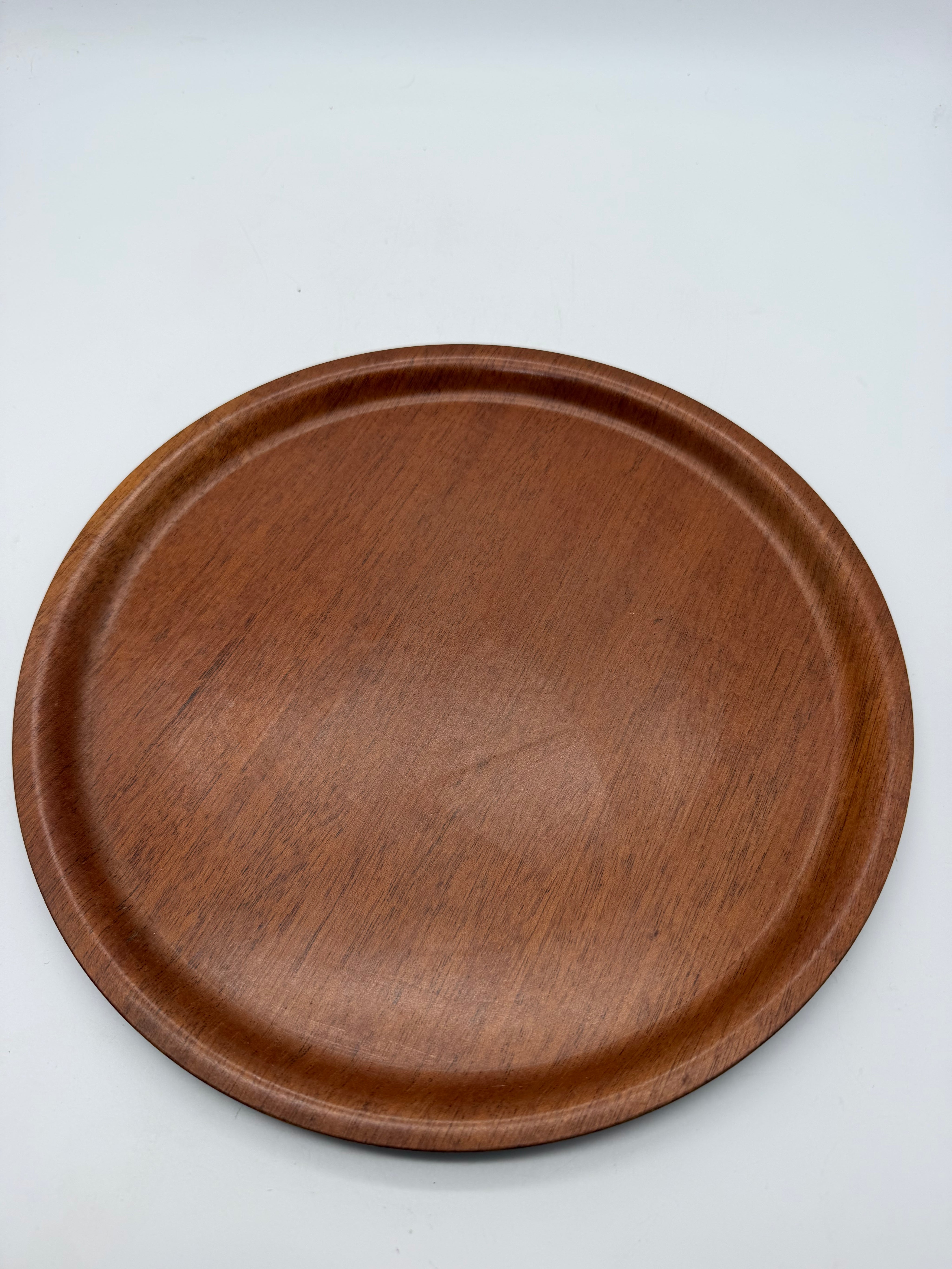 12” Sweden Melamine teak wood look tray
