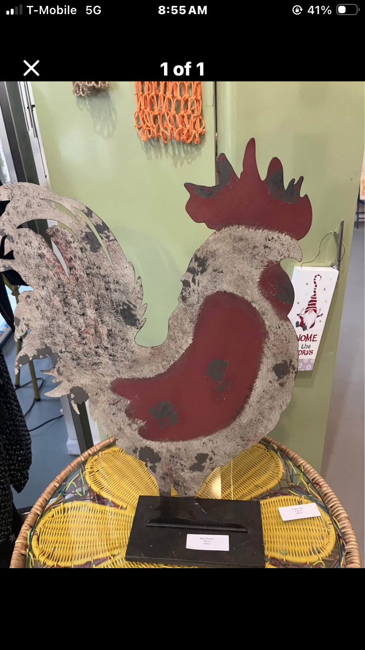 Metal Rooster Farm Decor by 312 - M.A.K.
