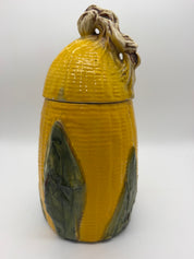 12” McCoy Pottery USA Corn on Cob Large Cookie Jar w/ Lid  Tall 1950"s