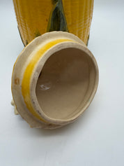 12” McCoy Pottery USA Corn on Cob Large Cookie Jar w/ Lid  Tall 1950"s