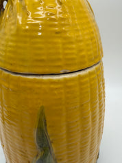 12” McCoy Pottery USA Corn on Cob Large Cookie Jar w/ Lid  Tall 1950"s
