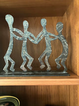 Dancing Family Sculpture – Modernist Art