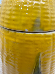 12” McCoy Pottery USA Corn on Cob Large Cookie Jar w/ Lid  Tall 1950"s