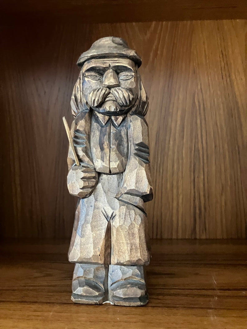 Vintage Ukrainian Hand-Carved Man by 312 - M.A.K.