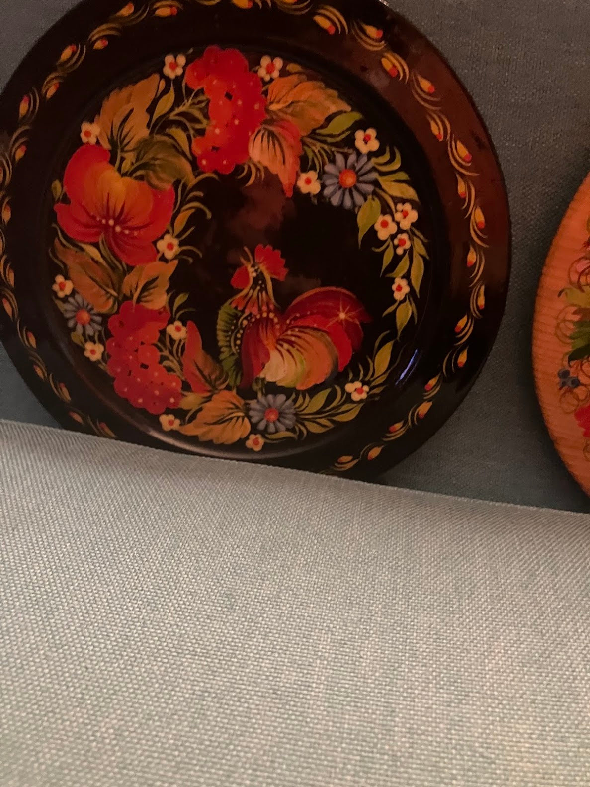 Original Ukrainian Petrykivka Hanging Plate