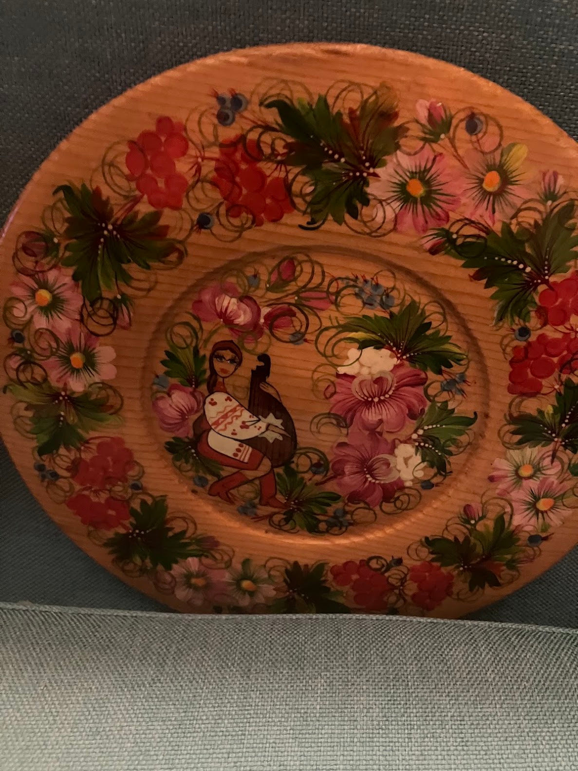 Ukrainian Petrykivka Hanging Plate