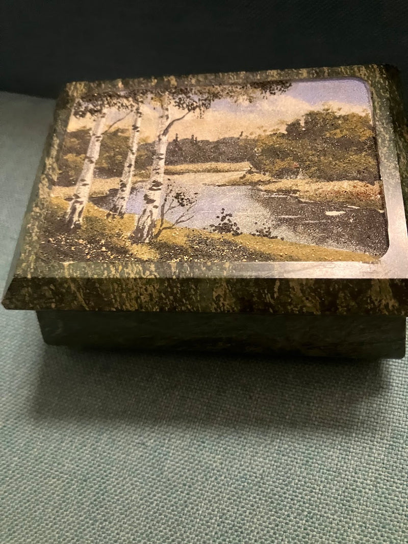 Ukrainian Vintage Birch Tree Trinket Box by 312 - M.A.K.