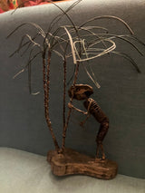 Farmer Wire Sculpture