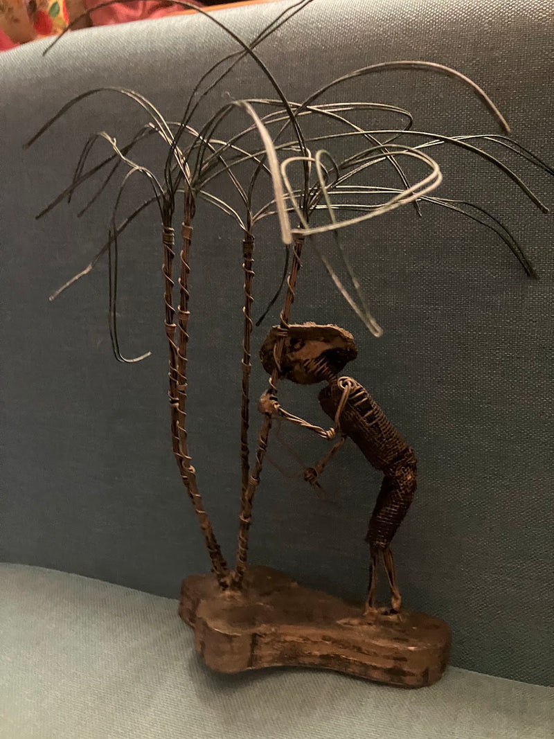 Farmer Wire Sculpture by 312 - M.A.K.