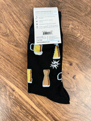 Prost! Crew Socks with Various Beer Glasses | Novelty Socks