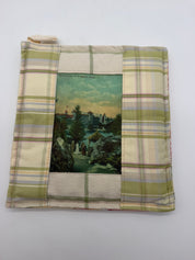 8” postcard potholder Mohonk house NY Hotel
