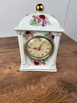 Floral Porcelain Clock