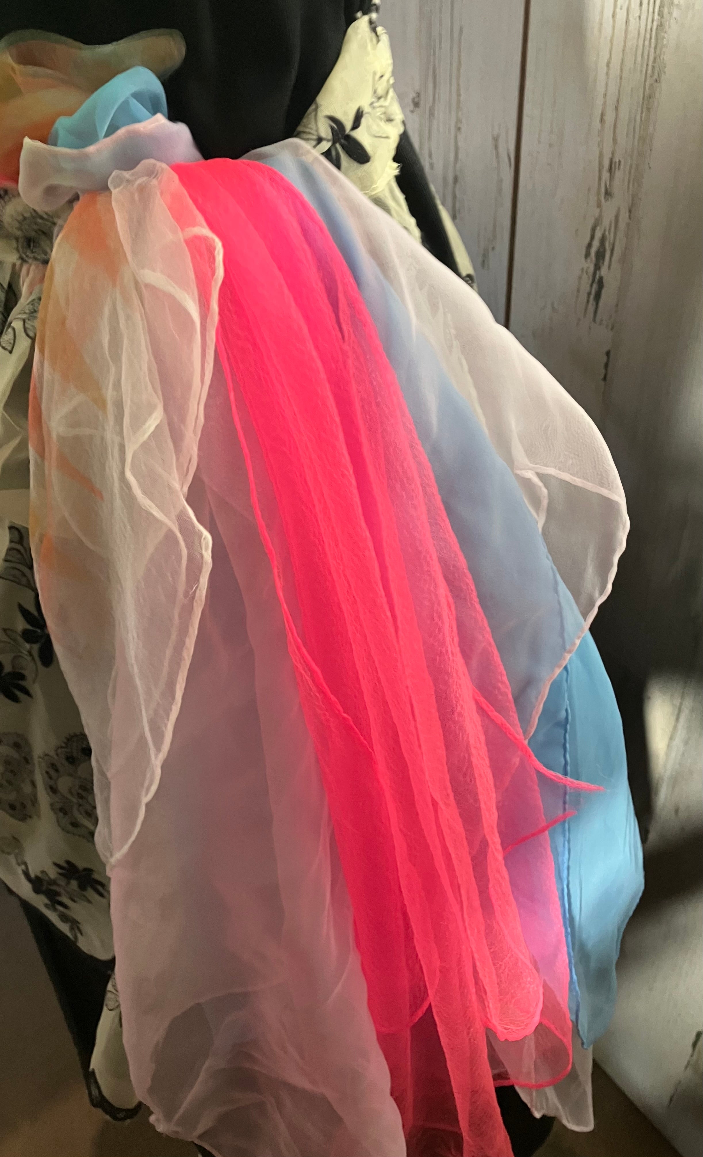 Vintage Mid-Century Sheer Scarf, Made in Japan