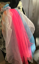 Vintage Mid-Century Sheer Scarf, Made in Japan