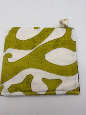 8” postcard potholder Opera-Concert Hall MA green