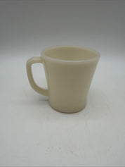 3.5” Fire King Mug D Handle Vintage Glass Coffee Cup 10 Oz Cream