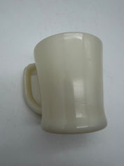 3.5” Fire King Mug D Handle Vintage Glass Coffee Cup 10 Oz Cream