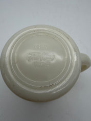 3.5” Fire King Mug D Handle Vintage Glass Coffee Cup 10 Oz Cream