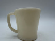 3.5” Fire King Mug D Handle Vintage Glass Coffee Cup 10 Oz Cream