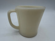 3.5” Fire King Mug D Handle Vintage Glass Coffee Cup 10 Oz Cream