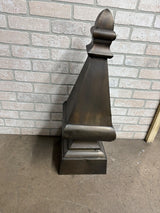 Large Bronzetone Tin Finial
