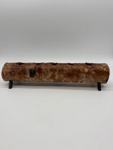 12” Rustic Birch Wood Logs Taper Candle Holders