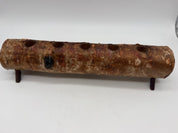 12” Rustic Birch Wood Logs Taper Candle Holders