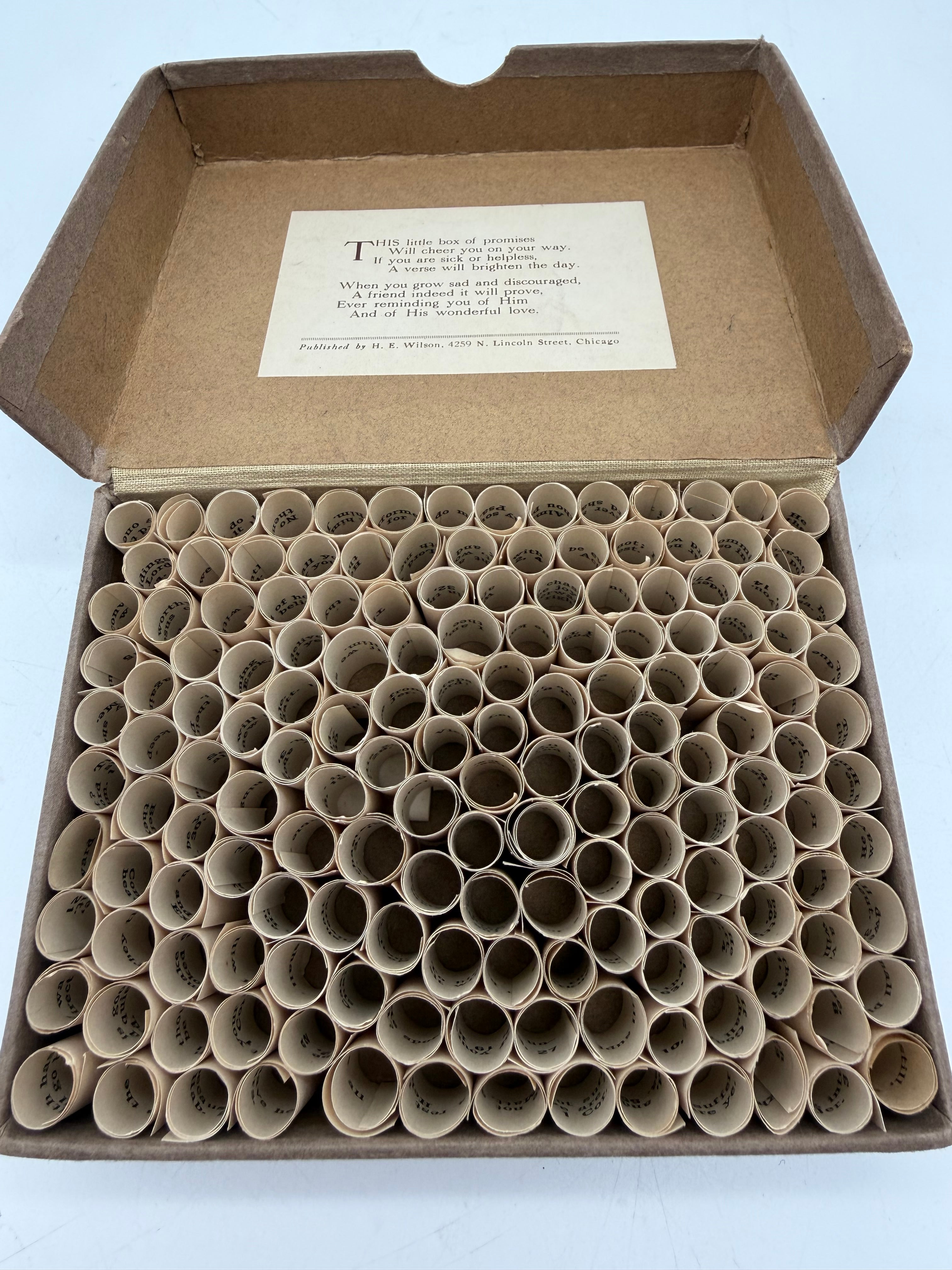 5” Antique “Box of Promises” scrolls