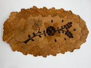20” tinder mushroom decorative dresser scarf /doily