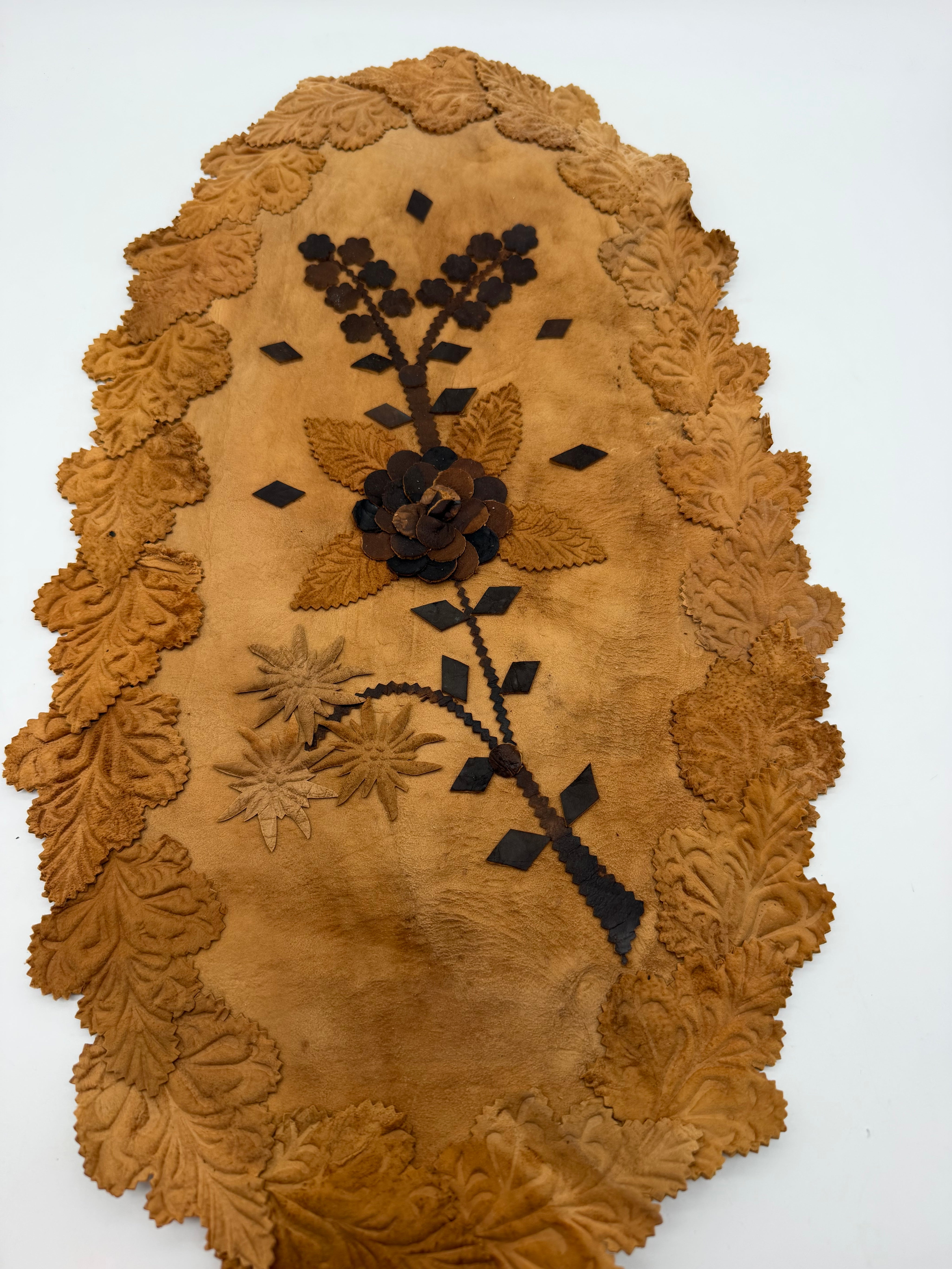 20” tinder mushroom decorative dresser scarf /doily