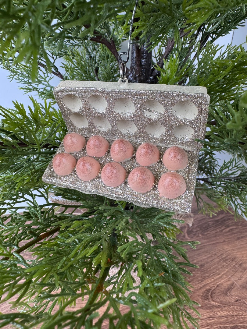 3.5” Egg Carton Ornament