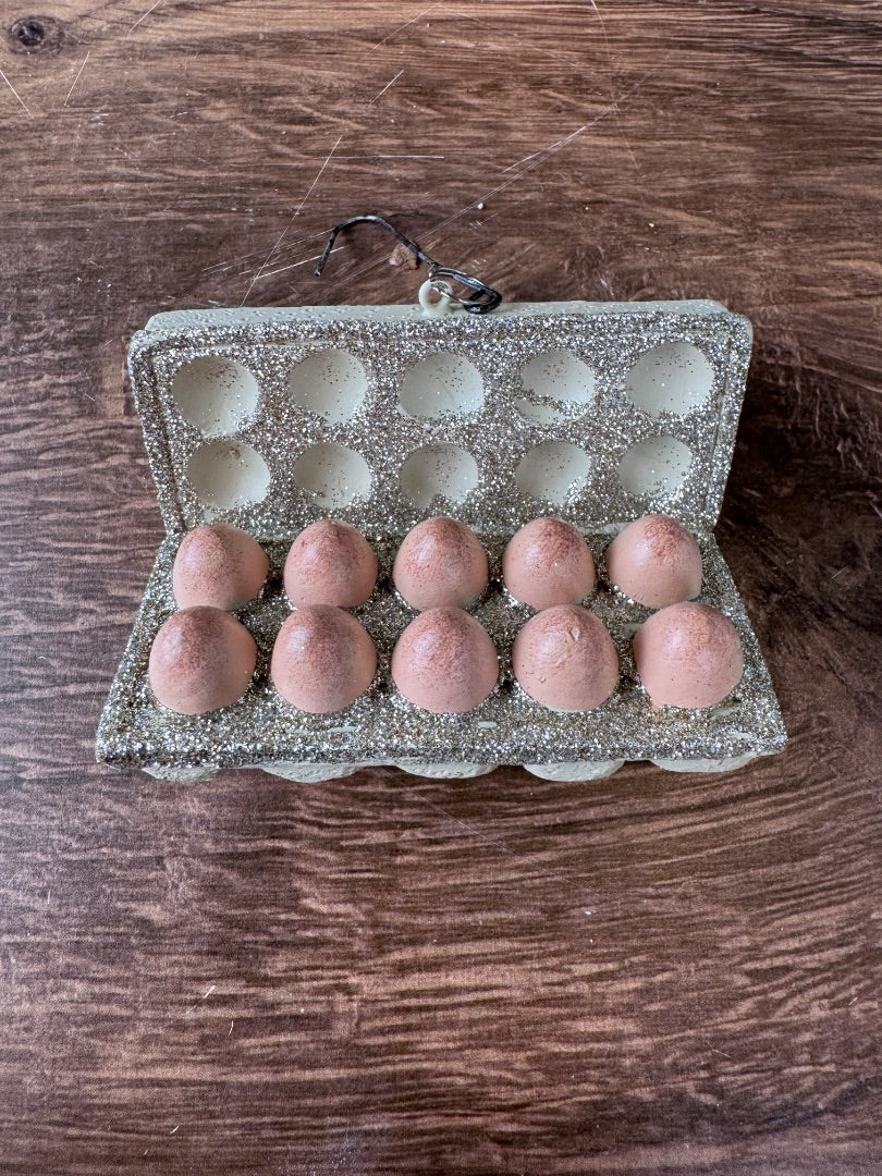 3.5” Egg Carton Ornament