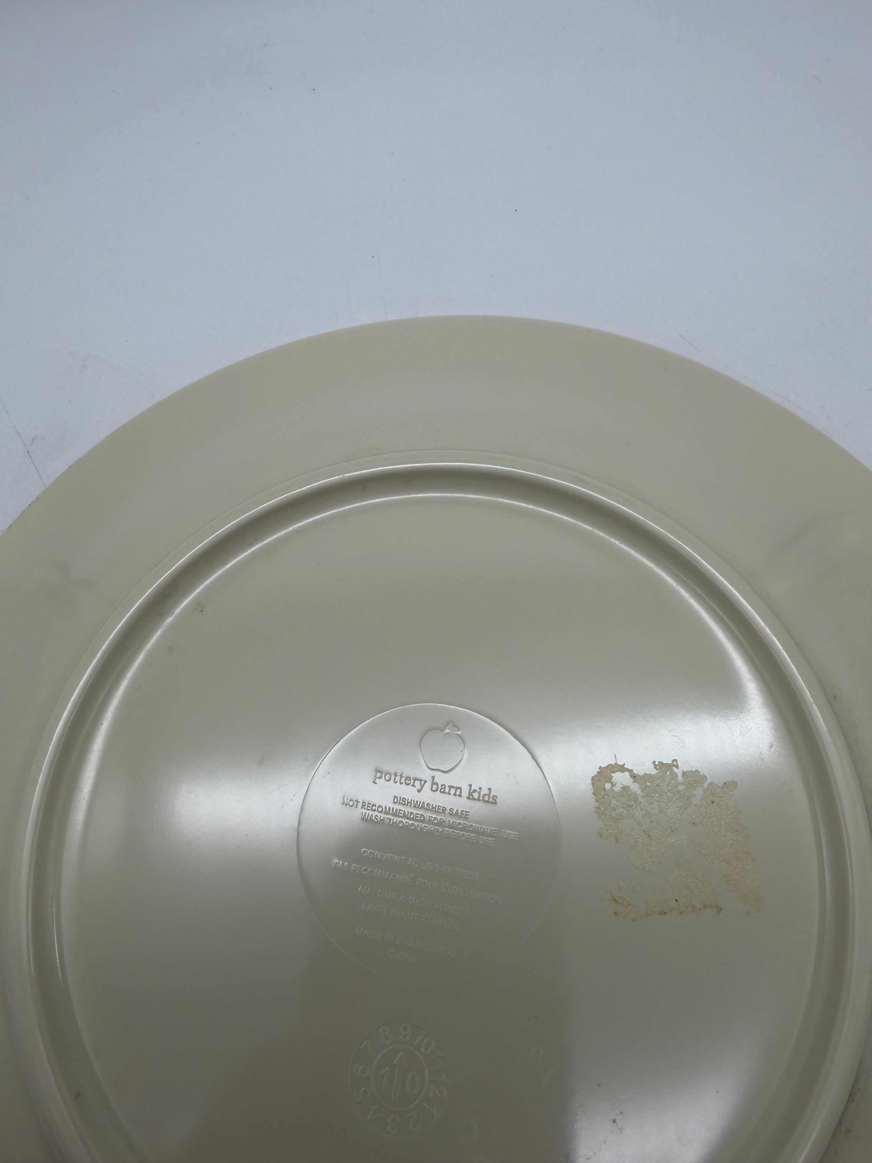 9” pottery barn kids halloweeen plate witch