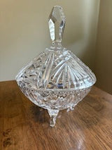 Crystal Three Legged Candy Dish