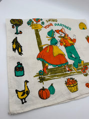 15x28” tea towel “swing your partner”