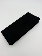 9” black 1940’s clutch purse rhinestone pin