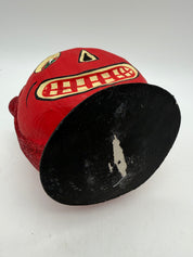 5” paper mache devil red candy basket