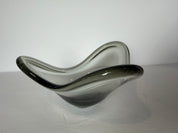 9” Holmegaard smoke black Freeform bowl MCM