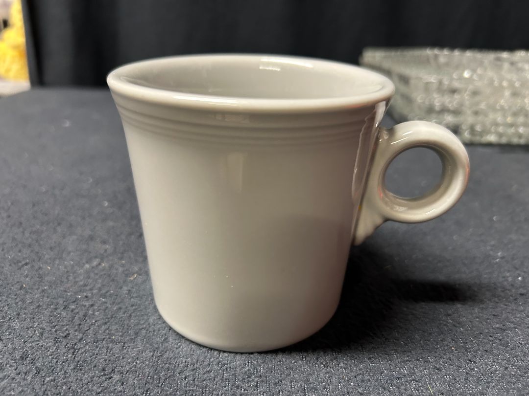Gray Ring-Handled Mug Fiestaware