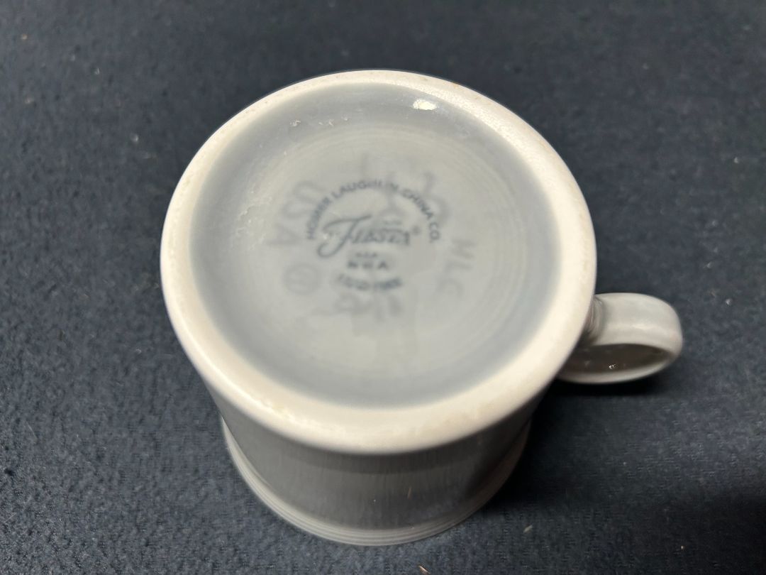 Gray Ring-Handled Mug Fiestaware