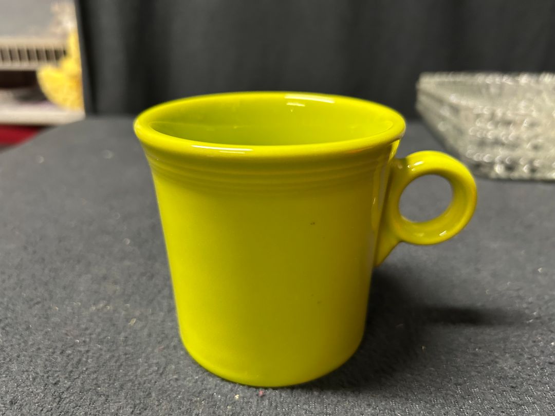 Lime Green Ring-Handled Mug Fiestaware