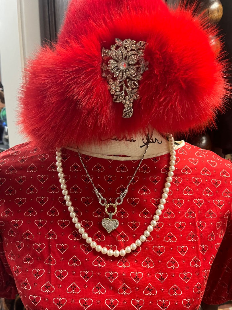 VTG '59 Lanz VDay Red Dress S/S