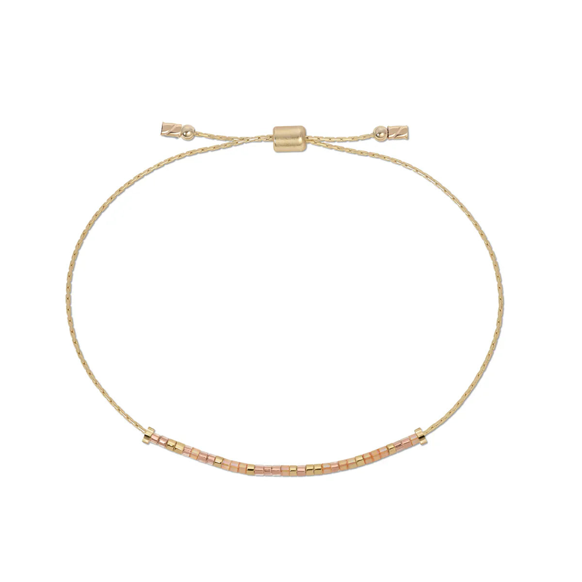 I Love You Morse Code Bracelet | Gold