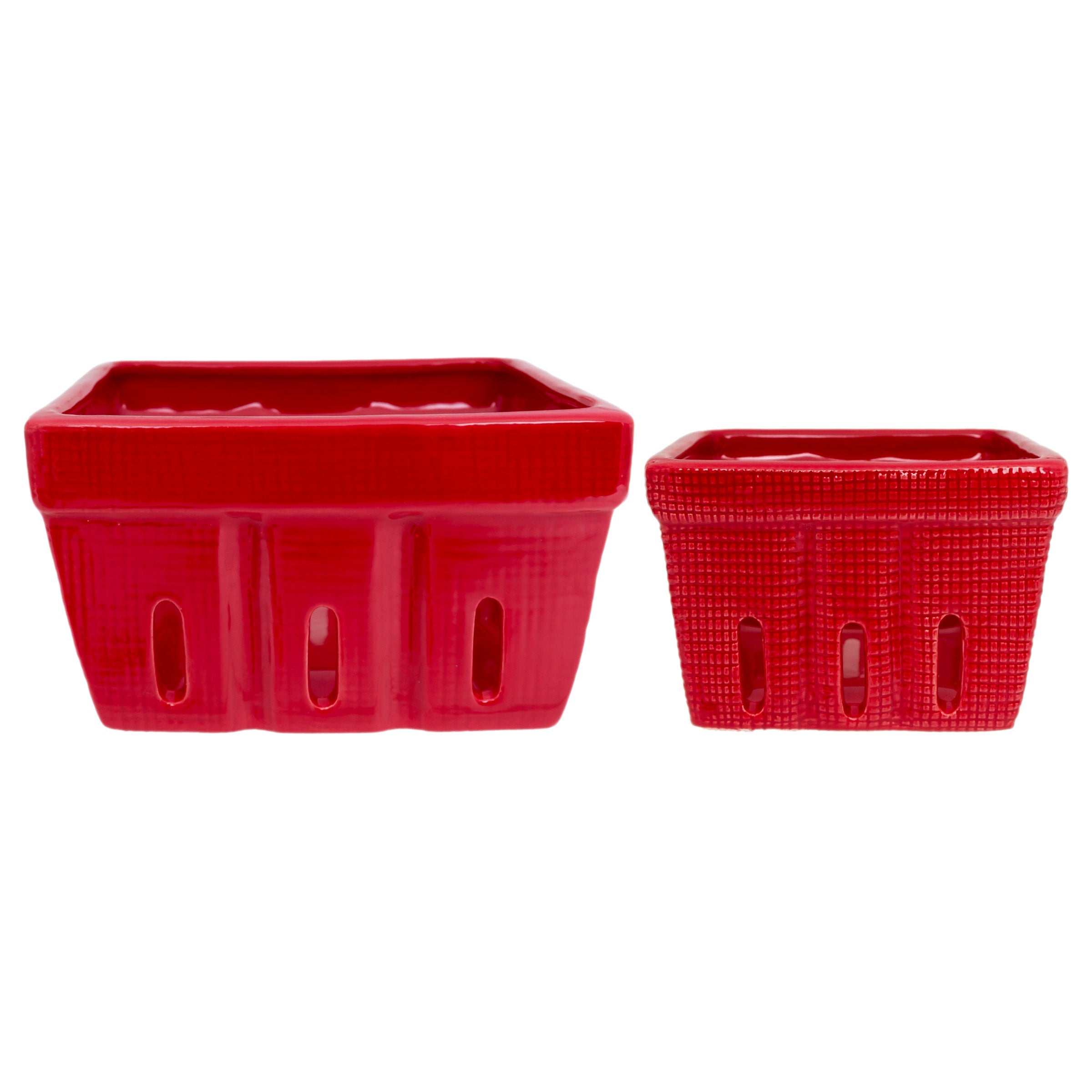 Set Of 2 Berry Bowls - Red